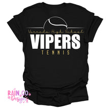 Load image into Gallery viewer, VHS Vipers Tennis White & Gold