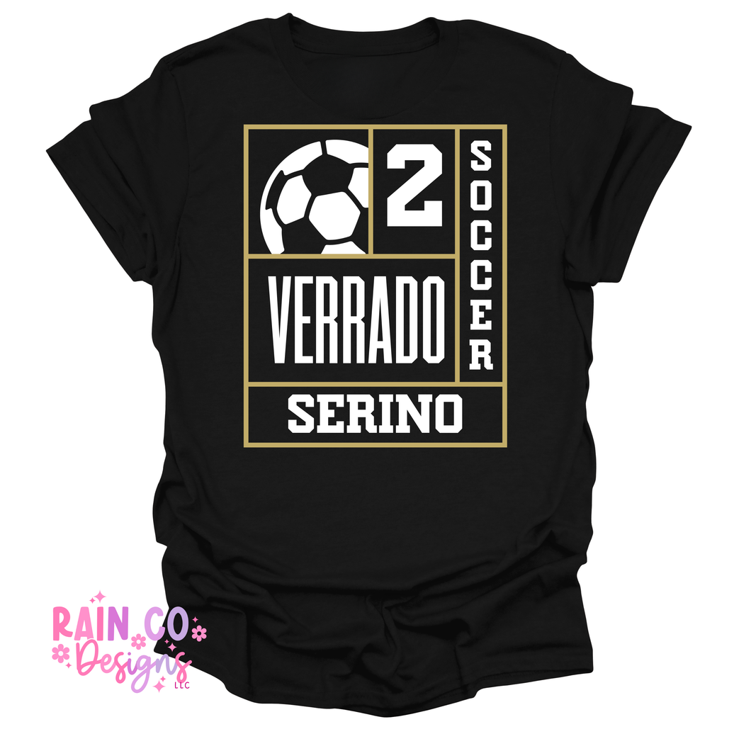 Soccer - Custom Team Gold with White