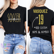 Load image into Gallery viewer, Soccer - Soccer Mom Gold &amp; White
